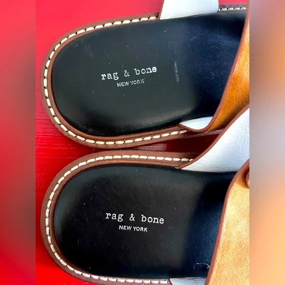 Rag & Bone Ansley brown microsuede thong sandal sz 39/9 - Picture 8 of 11